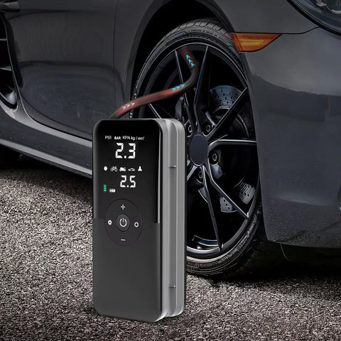 Compresor de aire portátil: la solución para llantas vacías
