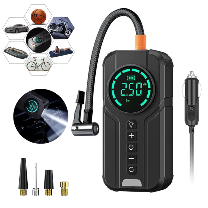 NexusDrive 4.0 - Inflador, Arrancador, Power Bank y Linterna 4 en 1